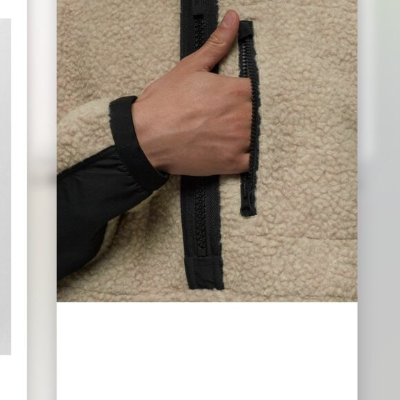 Canada Goose Updated Renfrew Fleece Pullover Beige Half Zips NWT $600 Size XL - Picture 4 of 5